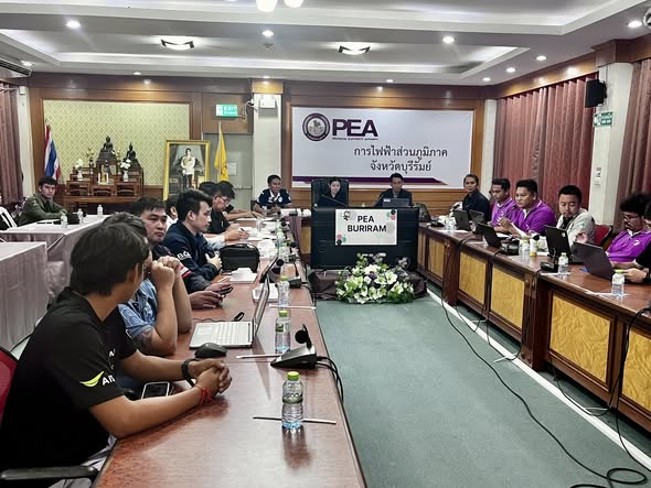 ร่วมประชุมหารือเกี่ยวกับการจัดระเบียบสายสัญญาณสื่อสารในเขตเทศบาลนครบุรีรัมย์