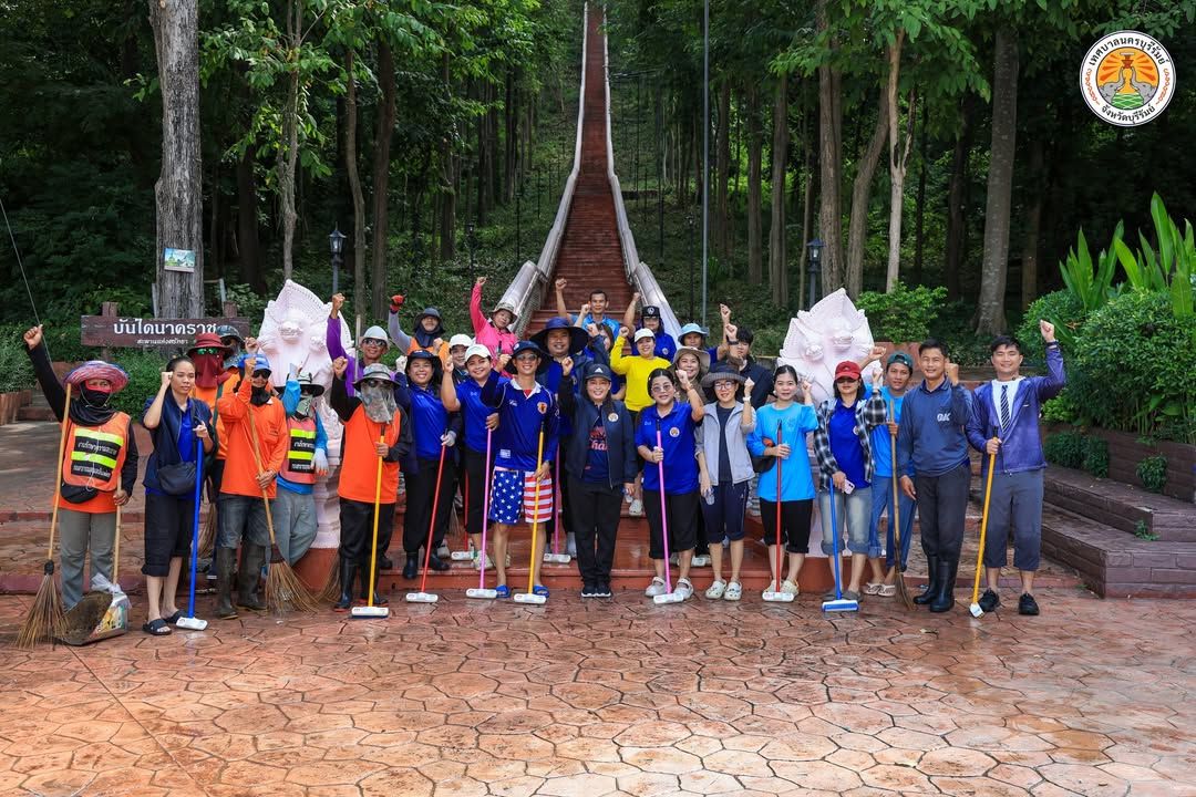 เทศบาลนครบุรีรัมย์จัดเตรียมสถานที่วนอุทยานภูเขาไฟกระโดง รองรับงานประเพณีกวนข้าวทิพย์ – ตักบาตรเทโวโรหณะ