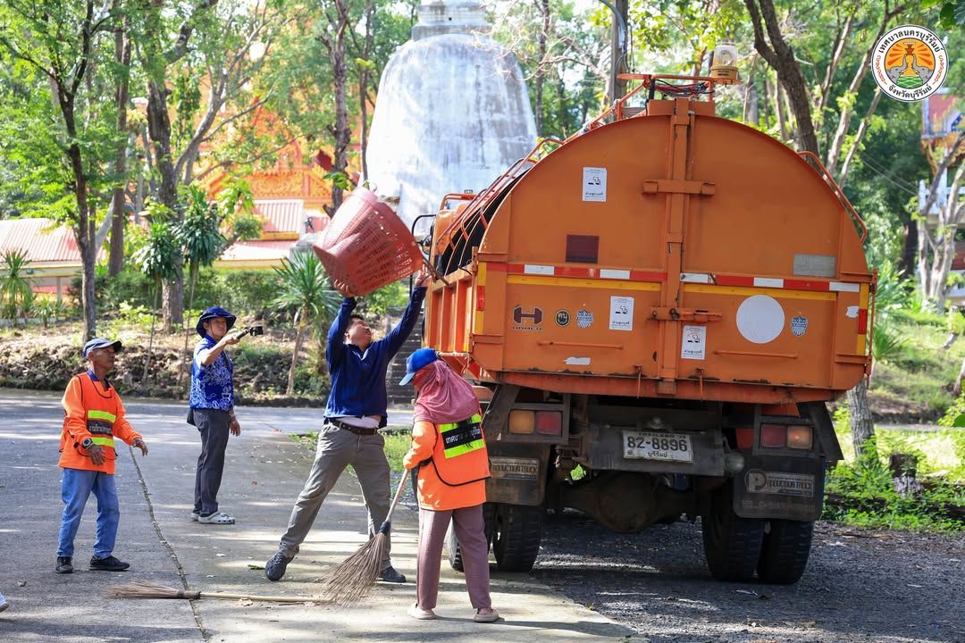 เทศบาลนครบุรีรัมย์จัดเตรียมสถานที่วนอุทยานภูเขาไฟกระโดง รองรับงานประเพณีกวนข้าวทิพย์ – ตักบาตรเทโวโรหณะ ภาพที่ 14